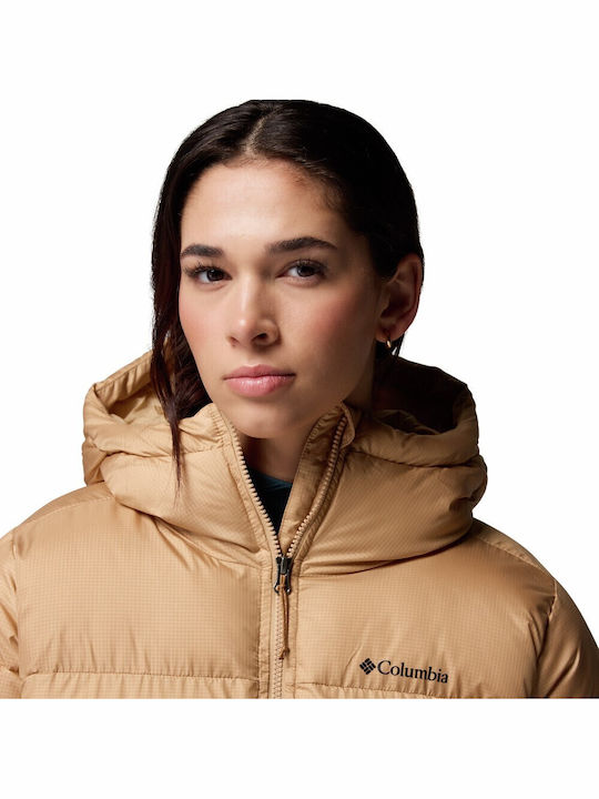Puffect Ii Mid Women's Lifestyle Jacket for Winter with Hood Beige