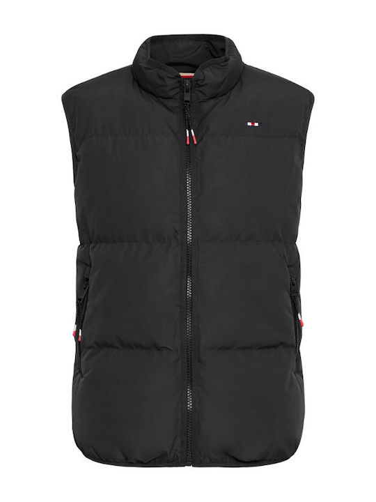 Sleeveless Jacket Puffer Waterproof and Windproof Black Beauty
