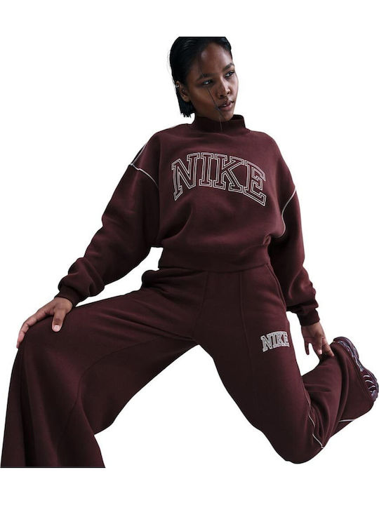 Sportswear Jogginghose Vlies Burgundisch