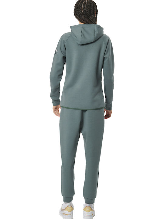 Sweatpants Wide Fleece Green