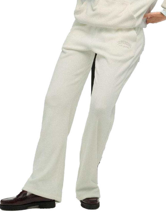 Sweatpants Jogger Velvet White
