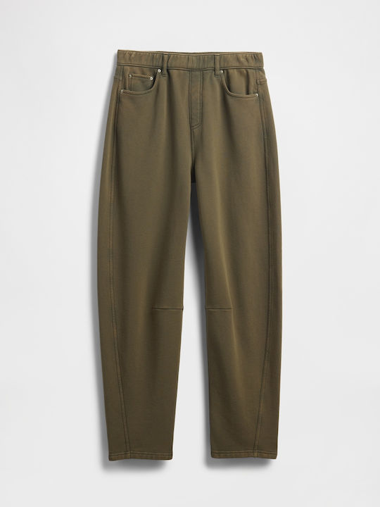 Sweatpants Black Moss Green