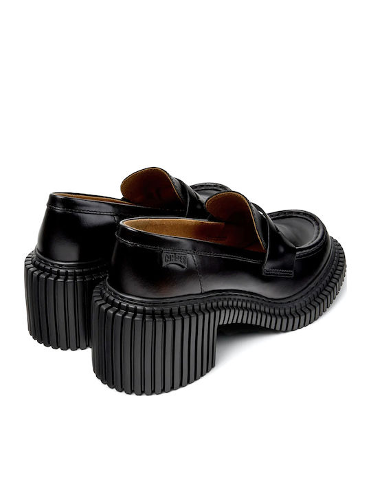 Δερμάτινα Γυναικεία Loafers σε Μαύρο Χρώμα