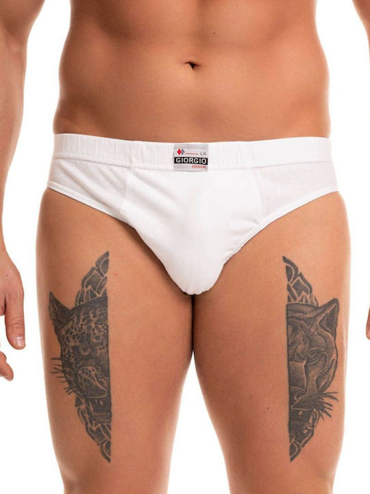 Slipuri pentru bărbați White 1Pachet