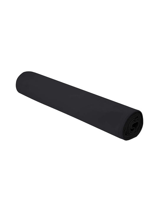 vidaXL Покривка за фитнес Зала Черен 200x100см vidaXL Покривка за фитнес Зала Черен 200x100см