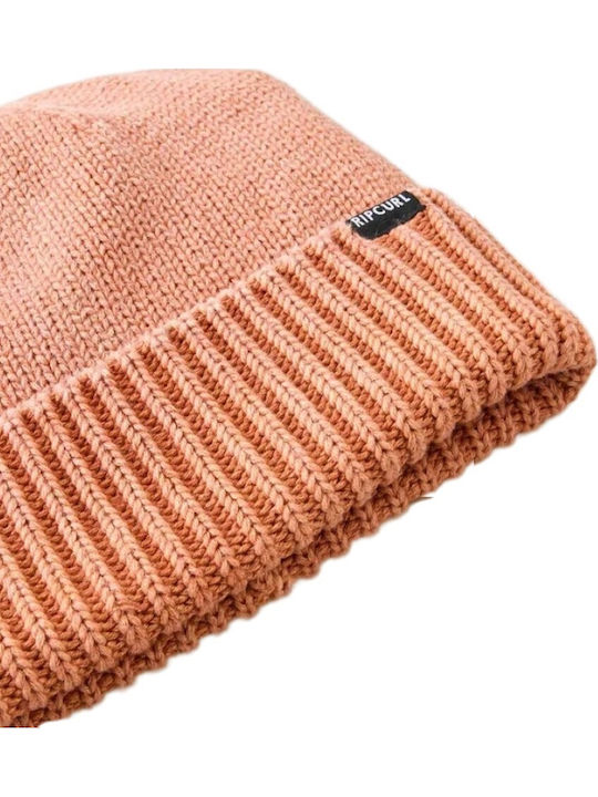 Beanie Unisex Σκούφος Πλεκτός σε Πορτοκαλί χρώμα