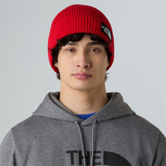 Logo Beanie Männer Beanie Gestrickt in Rot Farbe