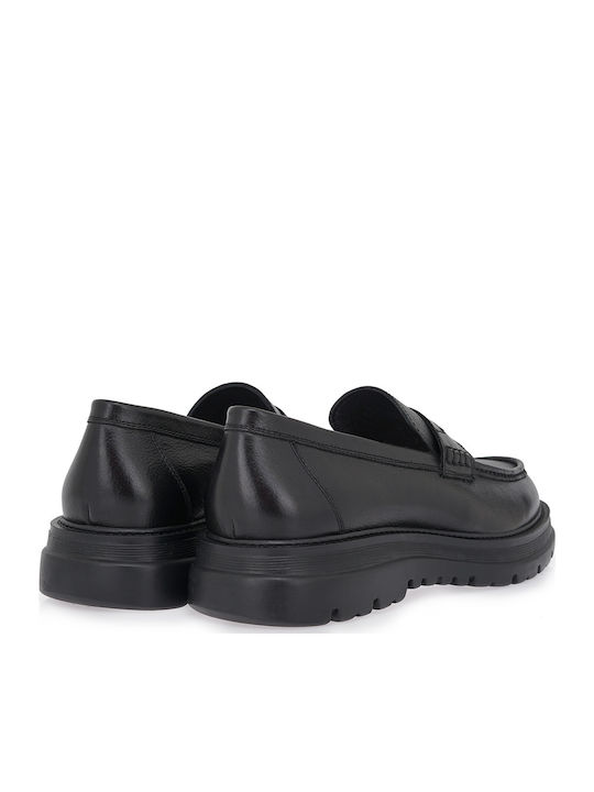 Men's Leather Loafers Black