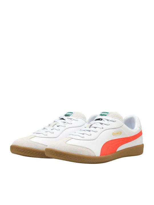 PUMA King 21 Fußballschuhe Halle Weiß