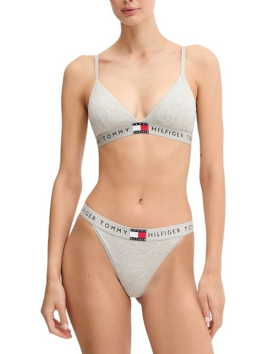 Tommy Hilfiger Rp Triangle Damen Bralette Grau