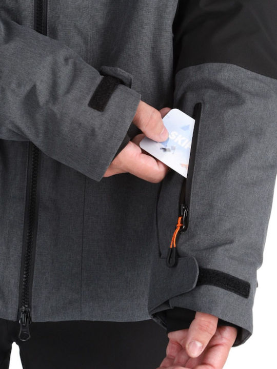 Icepeak 656141537-990 Ανδρικό Μπουφάν για Σκι & Snowboard Μαύρο