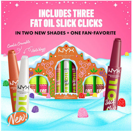 NYX Professional Makeup Gingerbaddie Land Makeup Set for the Lips 7pcs