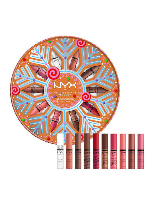 NYX Professional Makeup Gingerbaddie Land Сет за грим за лицето Устни 10бр