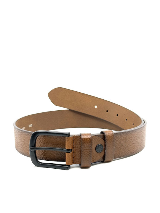 Breit Herren Gürtel Leder Tabac Braun