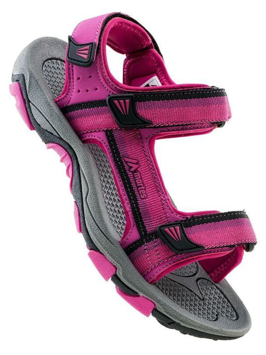 Women's Flat Sandals in Fuchsia Color