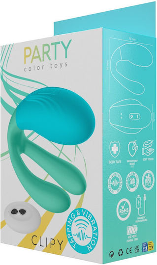Party Color Toys Δονητής για Ζευγάρια Πράσινος