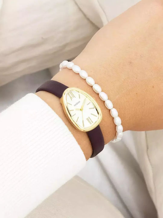 Oozoo Timepieces Ρολόι Μπαταρίας με Δερμάτινο Λουράκι Oozoo Timepieces Ρολόι Μπαταρίας με Δερμάτινο Λουράκι