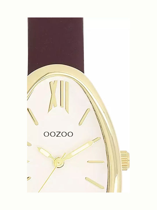 Oozoo Timepieces Womens Watch 31mm Battery With Brown Leather Strap