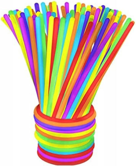 Set 50 Glow-in--dark Bracelets Zola 20 Cm Length Multicolored