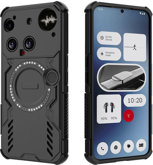 Techsuit Umschlag Rückseite Kunststoff Schwarz (Nothing Phone (3))