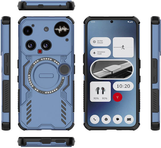 Techsuit Umschlag Rückseite Kunststoff Blau (Nothing Phone (3))
