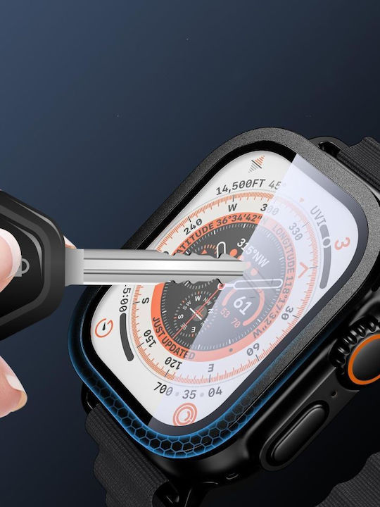 Закалено Стъкло Tech-protect Glass Ring 2-pack Apple Watch Ultra 1 2 49 мм Черен