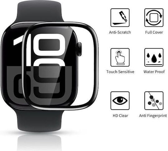 Hofi HYBRID PRO+ Vollflächig gehärtetes Glas für das Garmin Forerunner 965 1Stück