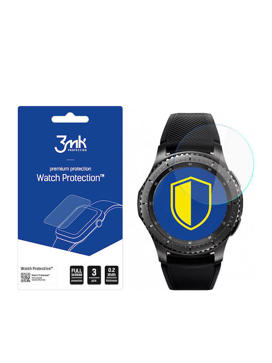 3MK Flexible Glass Screen Protector pentru Galaxy Watch (46mm) / Gear S3 - Galaxy Watch (46mm) / Gear S3 3buc
