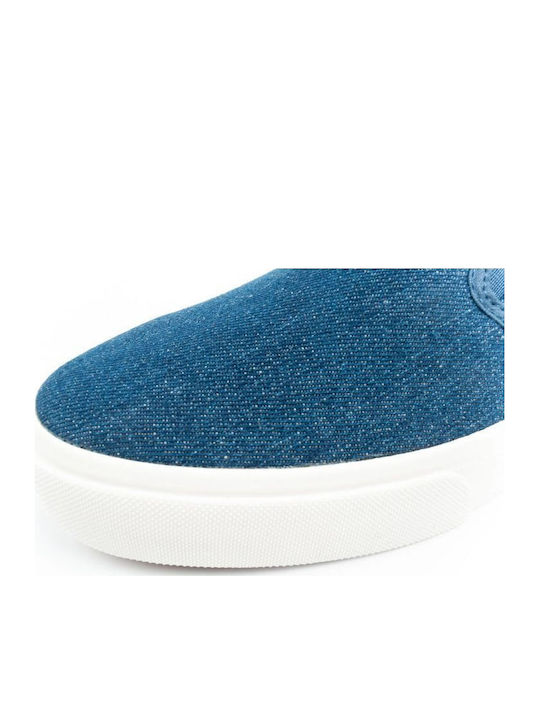 Πάνινα Ανδρικά Slip-On Μπλε