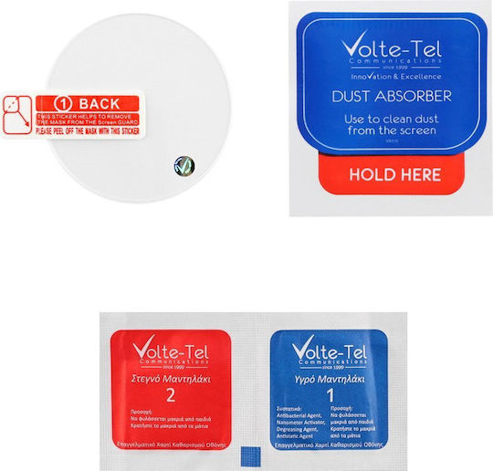 Volte-Tel 0.26mm 2.5D Full Glue Vollflächig gehärtetes Glas für das Galaxy Watch 4 44mm 2Stück 8306884