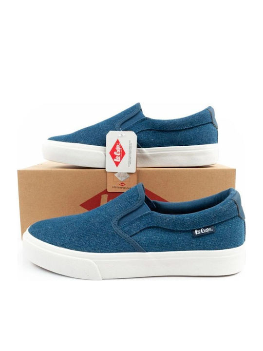 Πάνινα Ανδρικά Slip-On Μπλε