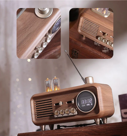 Old Street Audio AS32 Vintage Retro cu Bluetooth și USB Maro