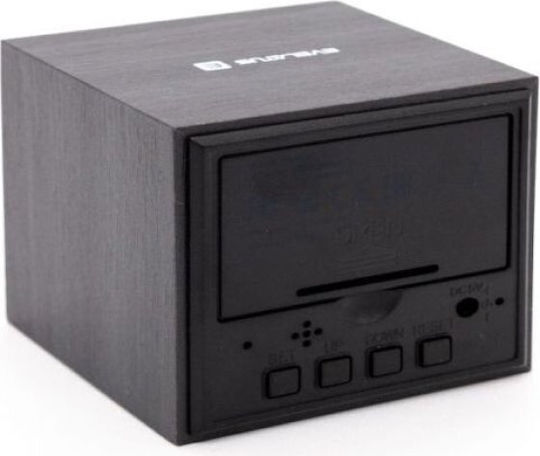 Evelatus Digital Wooden Black Tabletop Clock Evelatus Digital Wooden Black Tabletop Clock
