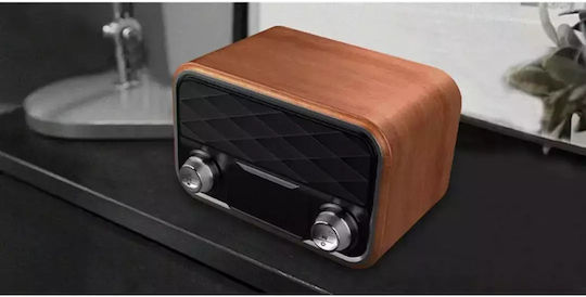 Verk Group 06242V Настолен Акумулаторен Радиоприемник с Bluetooth и USB Кафяв