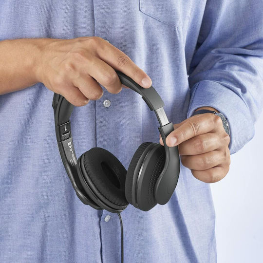 HAMA Auf dem Ohr Multimedia-Headsets mit Mikrofon und Verbindung USB-A in Schwarz Farbe 00139935