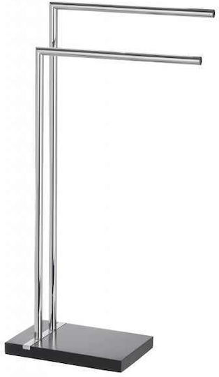 Wenko Double Wall-Mounted Bathroom Rail ​45.5x82cm Black
