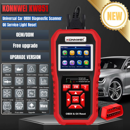 Konnwei Instrument de diagnosticare auto Digital OBD 2 cu Cablu