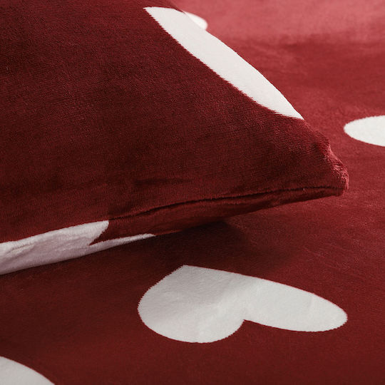 Silk Fashion Fleece Σεντόνι Υπέρδιπλο με Λάστιχο 160x200+30εκ. Πολύχρωμο