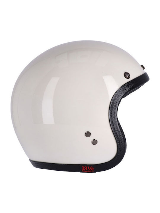 13 1/2 Magazine Skull Bucket Vintage White Κράνος Μηχανής Jet ECE 22.06