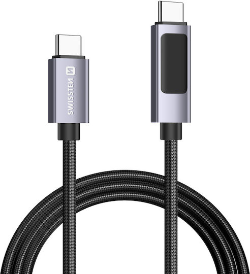 Swissten 3a Usb-c To Usb-c Cable 60w Power Delivery 1m Black