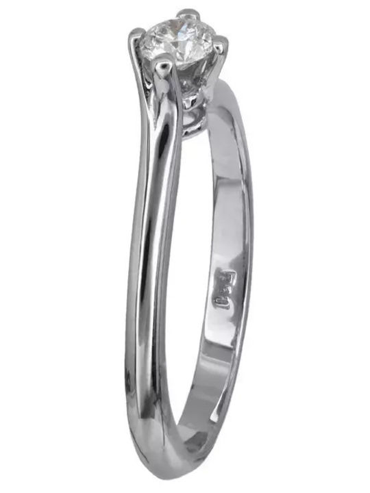 Damentagring Weißgold 18K