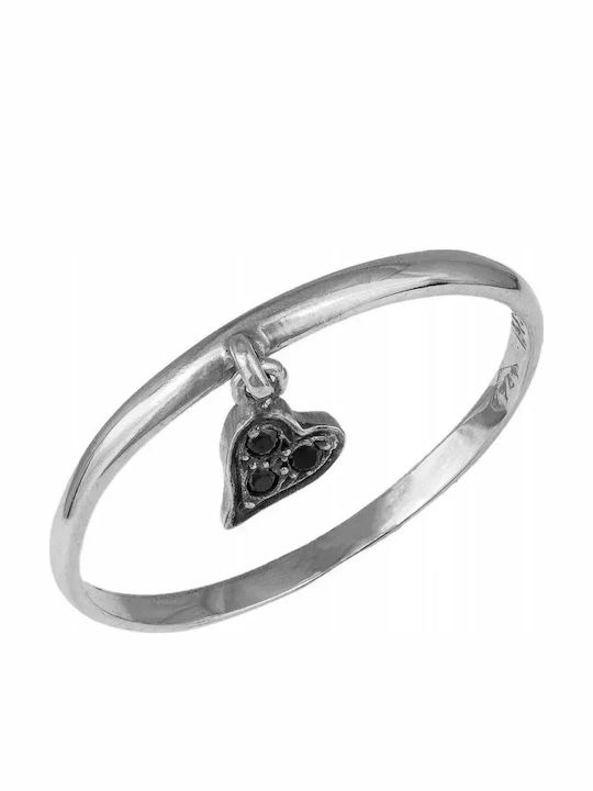 Damentagring Weißgold 14K