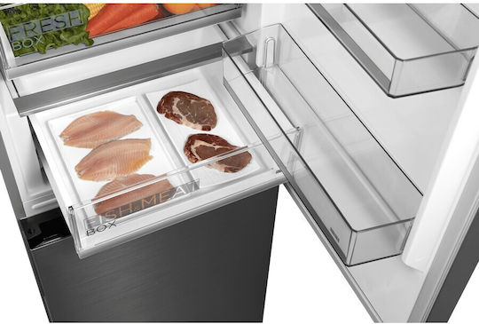 Midea 338лт В185xШ59.5xД70см. Inox MERB345MGC02
