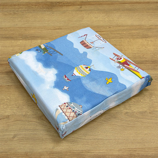 Lino Home Сет Полудвойни Памучни Спални Комплекти Cloud Chasers Син 170x260см 3 Бройки