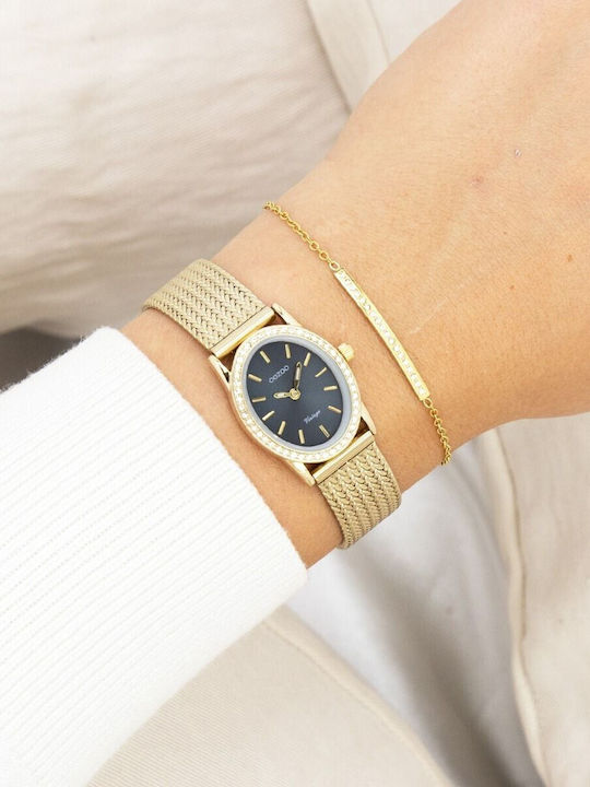 Oozoo Women's Watch 28mm Battery with Gold Metal Bracelet