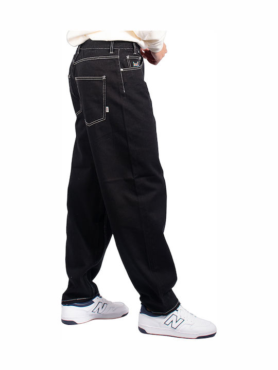 Cromer Pantaloni Jeans pentru Bărbați BLACK-WHITE