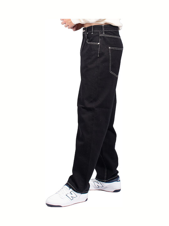 Cromer Pantaloni Jeans pentru Bărbați BLACK-WHITE