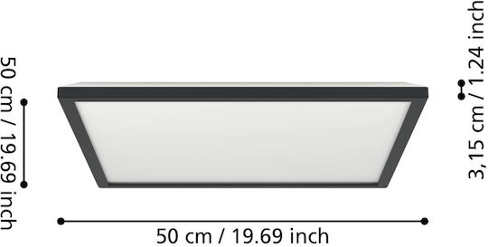 Led Panel Rovito-r X 50x50x3.2cm Ν 901457