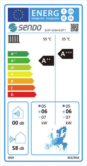 Sendo HeroXS Pompa de căldură 8.3kW Cu o singură fază 75°C Monoblock