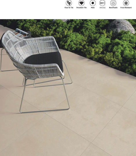 Prima Vista Luna Sand Fliese Boden Innenbereich 60x60cm Beige
